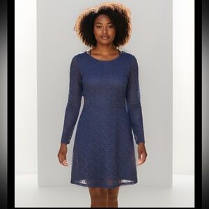 Women’s Dress Lavender Lace Long Sleeve Formal/Cocktail Classy Elegant Size M